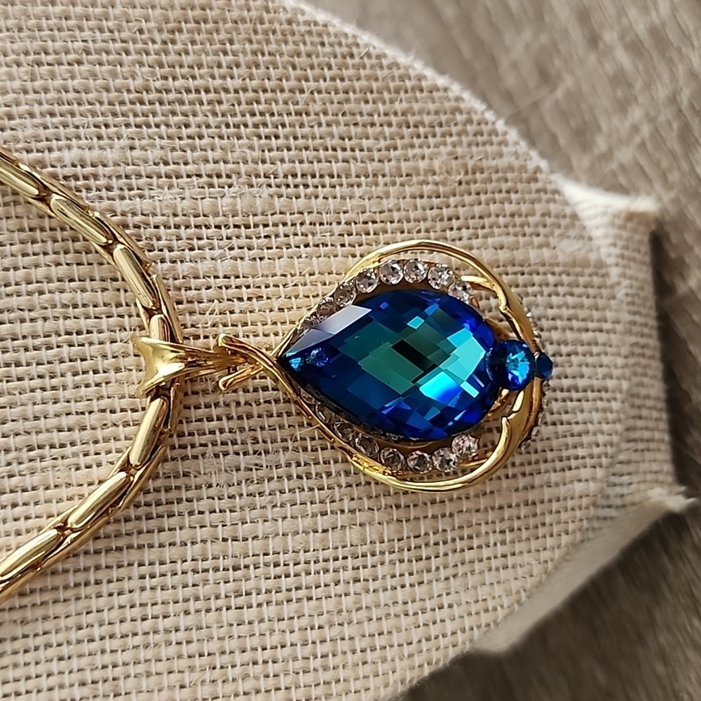 Blue Crystal Necklace